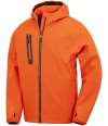 RS909 R909X Result Recycled Three Layer Printable Hooded Soft Shell Jacket Orange / Navy colour image